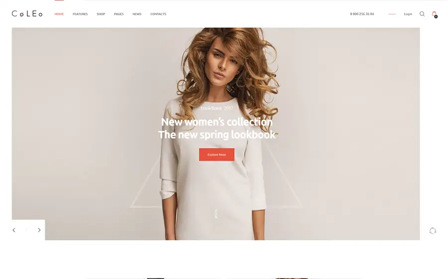 Coleo | Un thème WordPress pour un magasin de vêtements de mode élégant