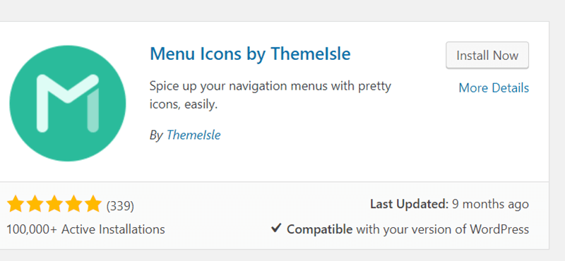 icônes de menu par thème