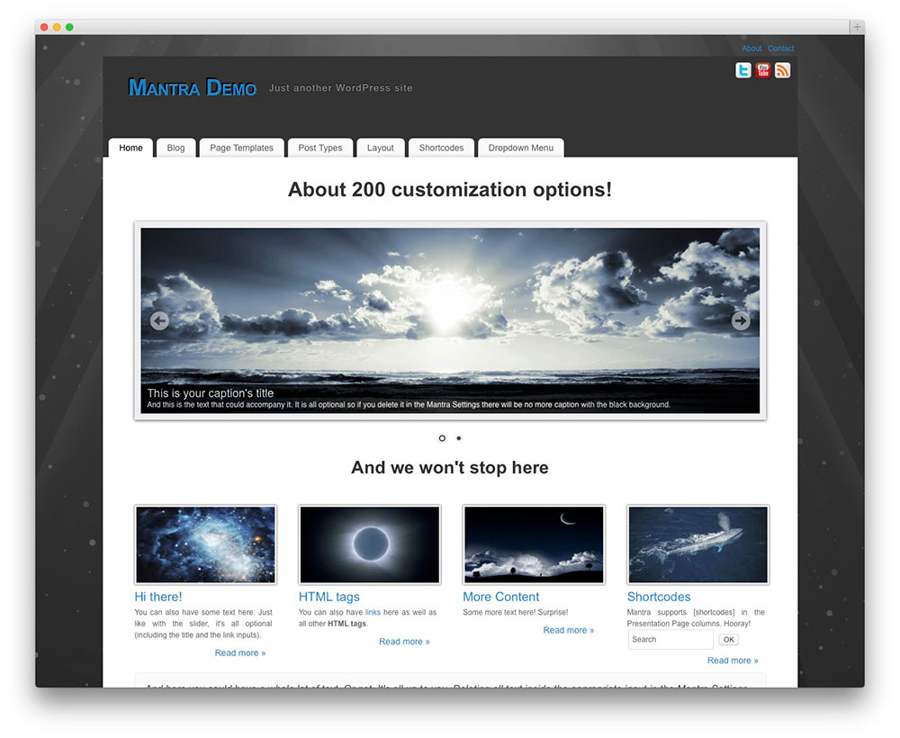 mantra Business WP theme