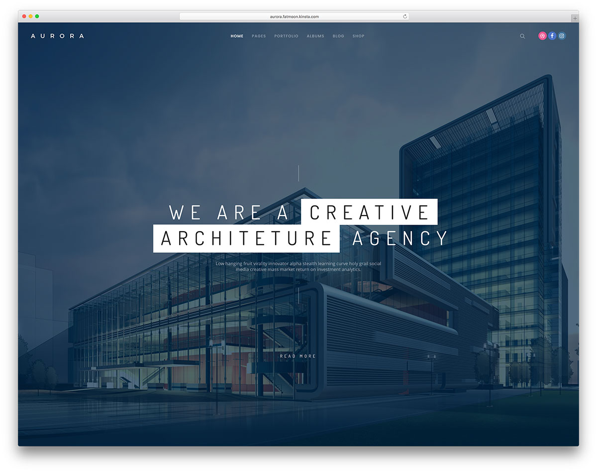 Meilleurs thèmes WordPress pour les architectes et les firmes d'architectes 2018 34