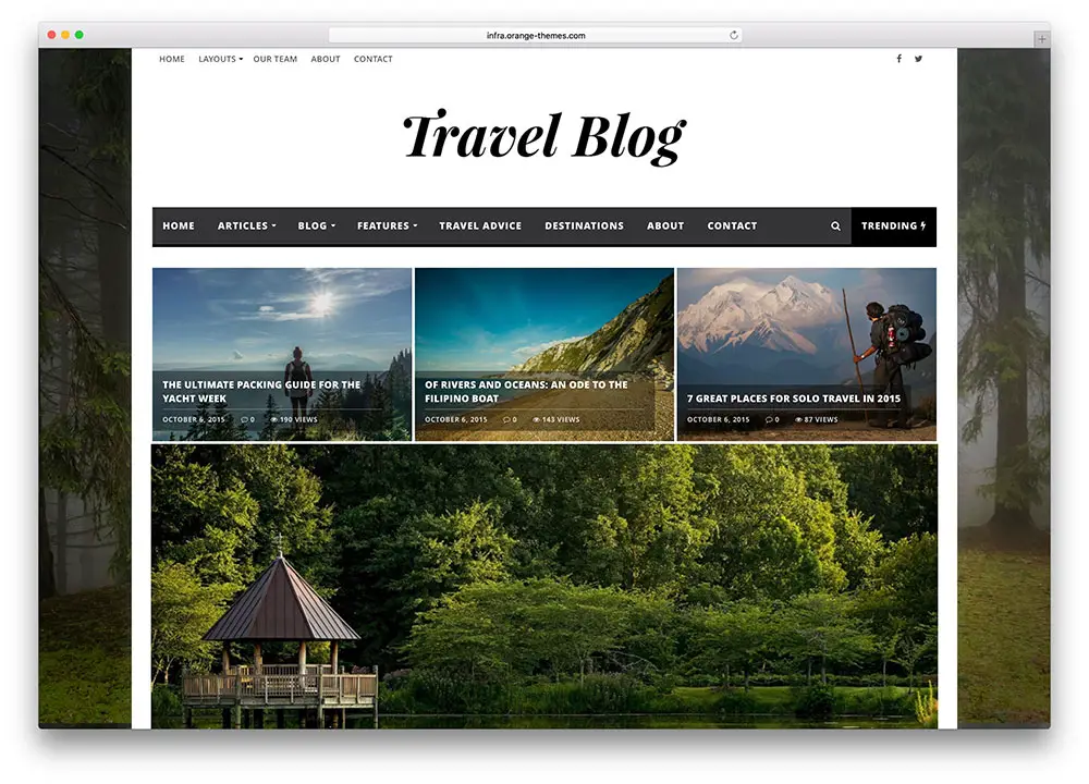 50+ meilleurs thèmes de voyage WordPress pour les blogs, les hôtels et les agences 2018 44
