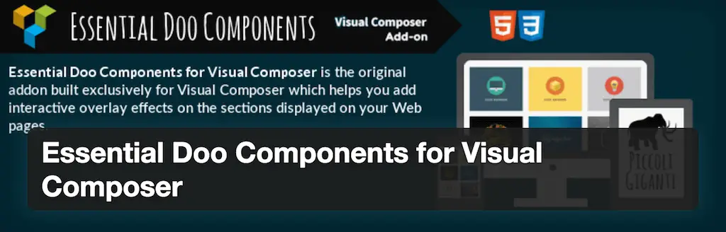 Essential Doo Components pour WPBakery Page Builder - Plugins WordPress