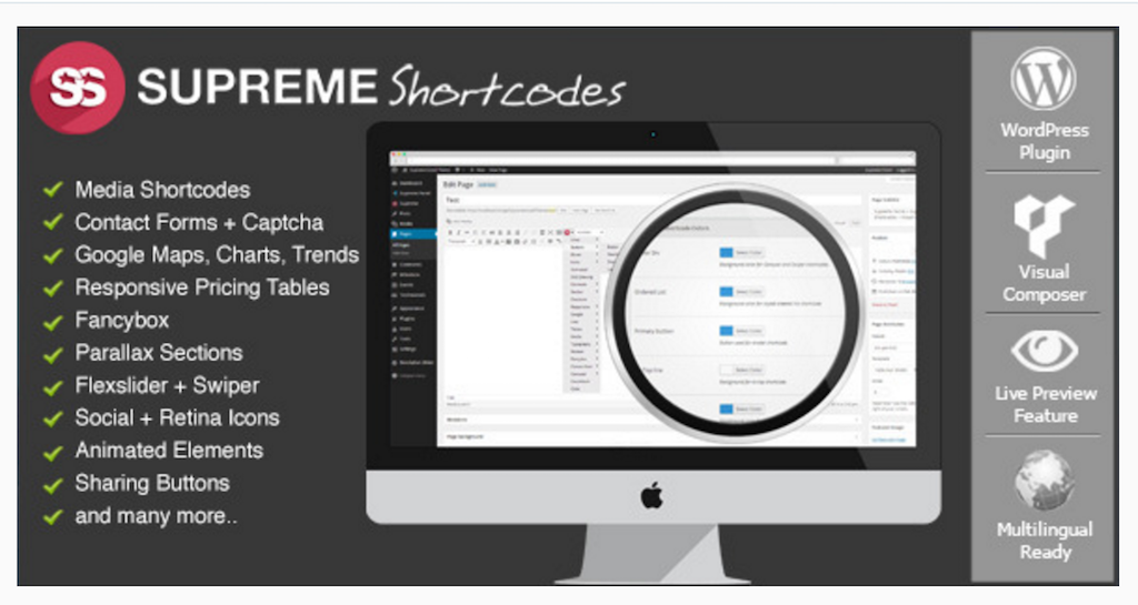 Supreme Shortcodes WordPress Plugin WordPress