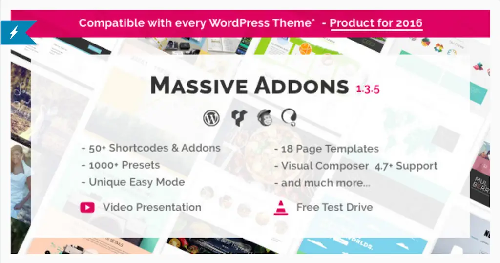 Massive Addons pour WPBakery Page Builder WordPress