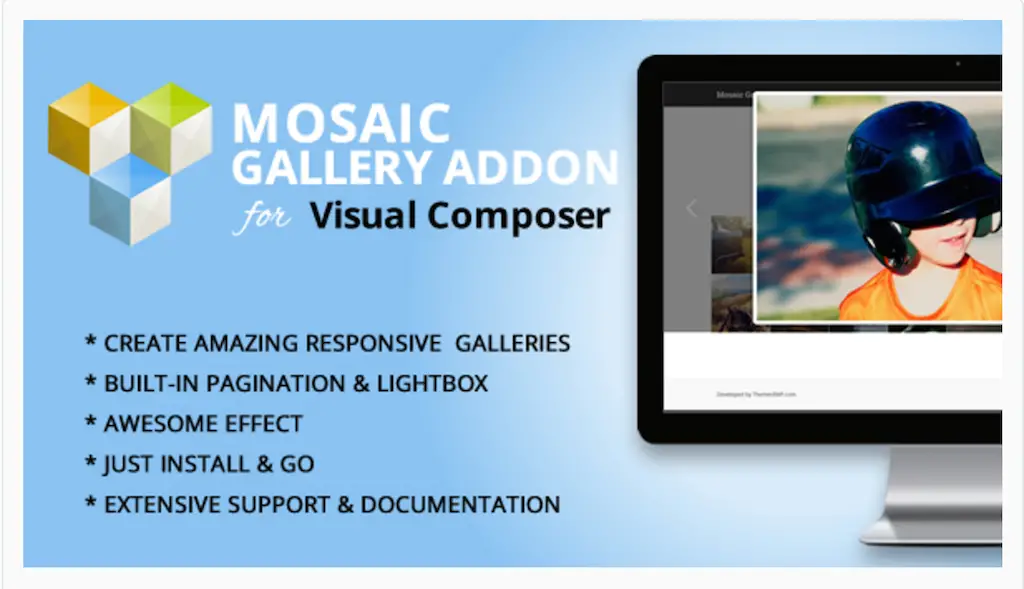Module Mosaic Gallery pour WPBakery Page Builder WordPress
