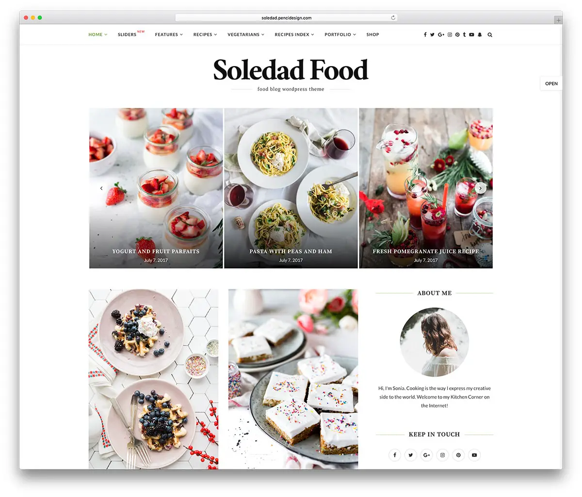 29 magnifiques thèmes de blogs WordPress Food 2018 1