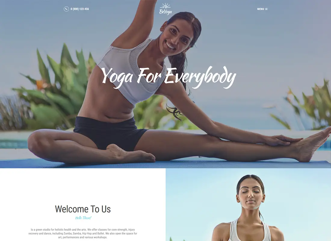 BeYoga | Yogastudio & Gym Thème WordPress