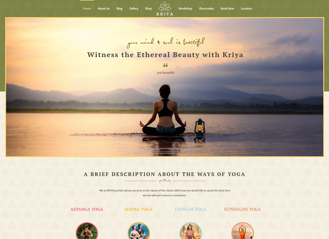 Kriya Yoga | Thème WordPress Santé et Yoga