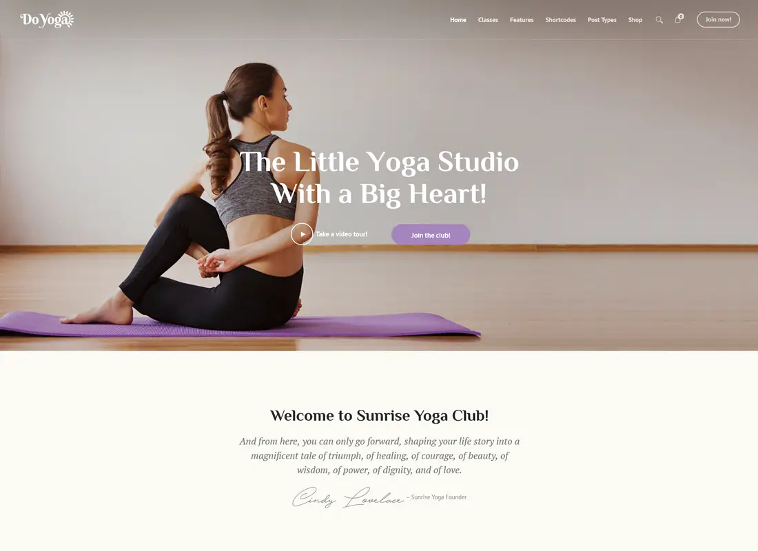 Faire du yoga | Thème WordPress du studio de fitness et de yoga