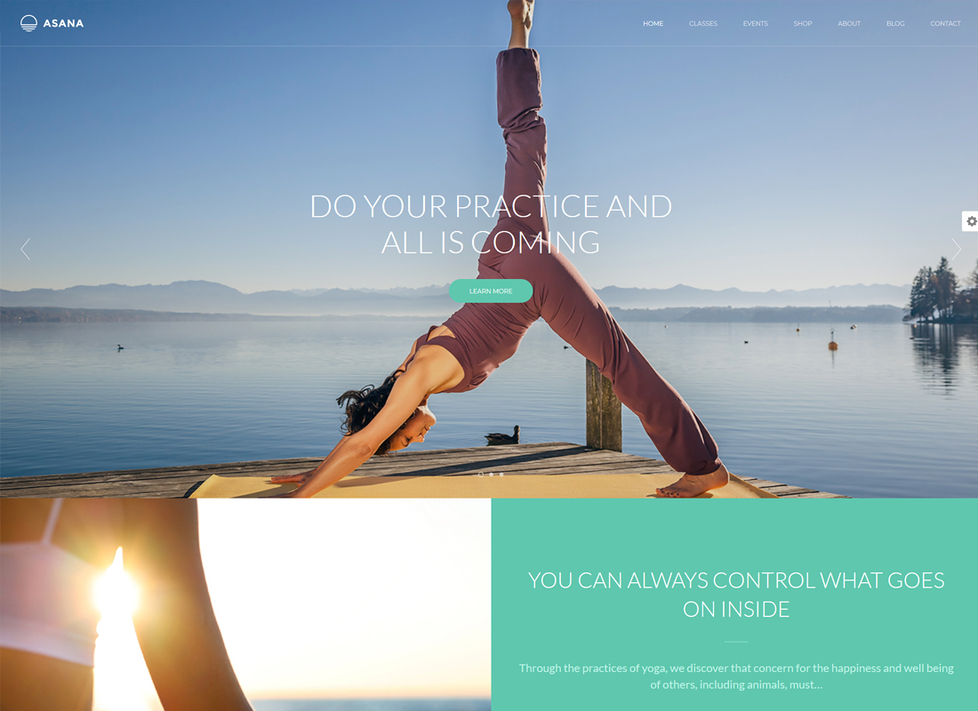Asana | Thème WordPress pour le sport et le yoga
