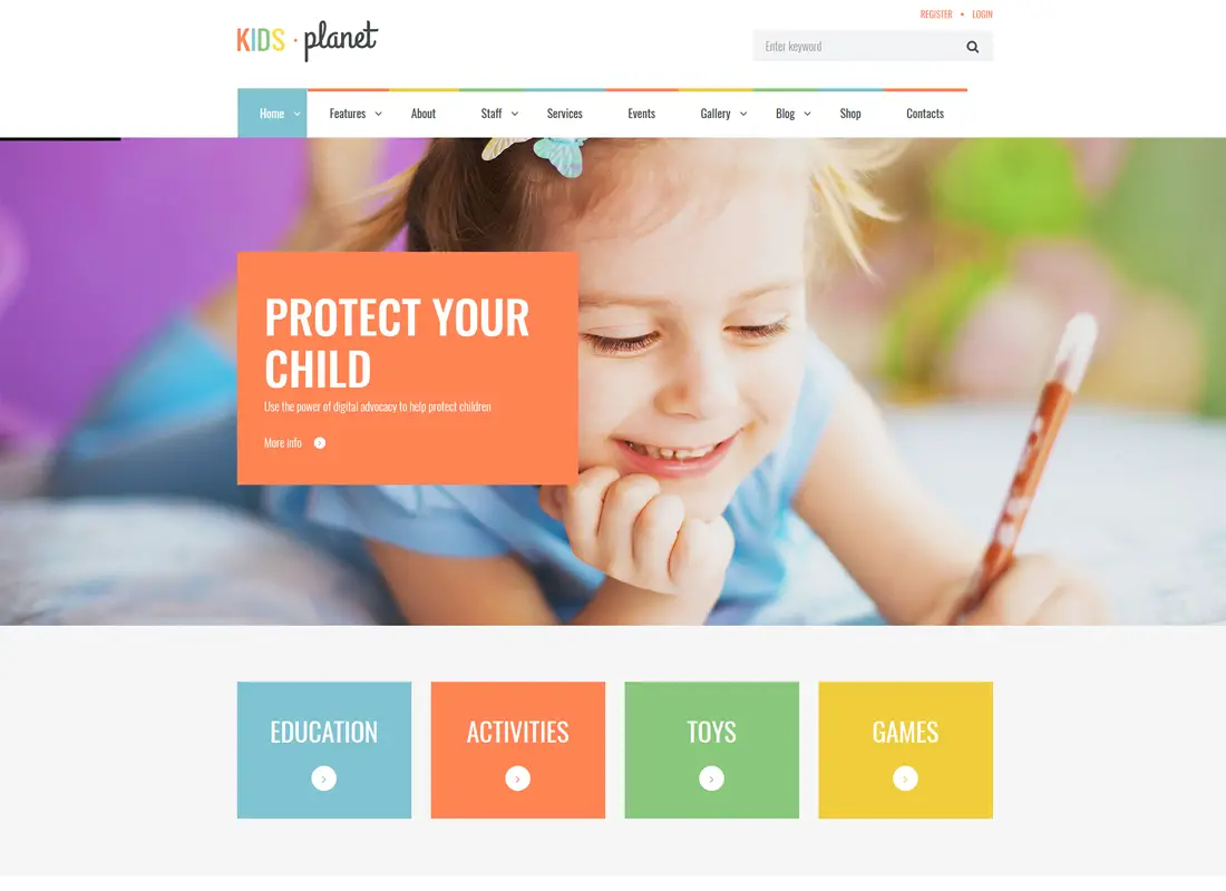 Planète Enfants | Un thème WordPress polyvalent pour les enfants