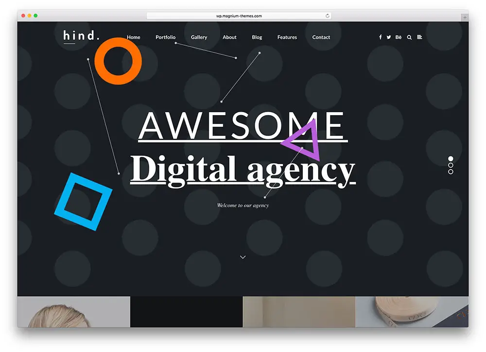 hind simple creative agency theme