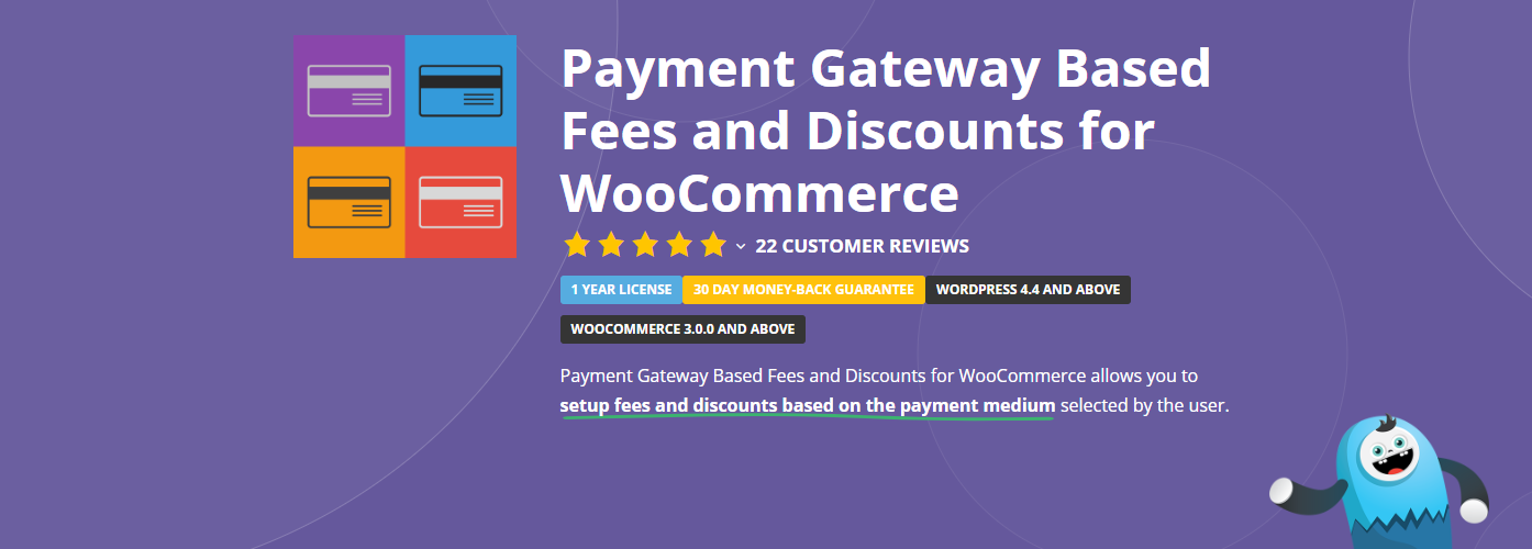 Frais et réductions basés sur la passerelle de paiement pour le plug-in WooCommerce.
