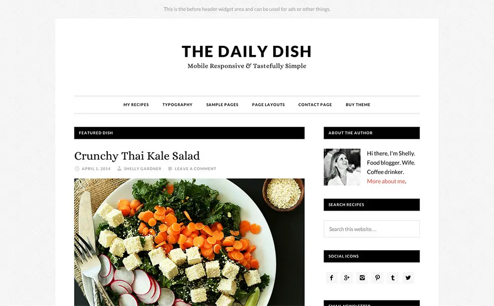 Daily Dish - magazine alimentaire