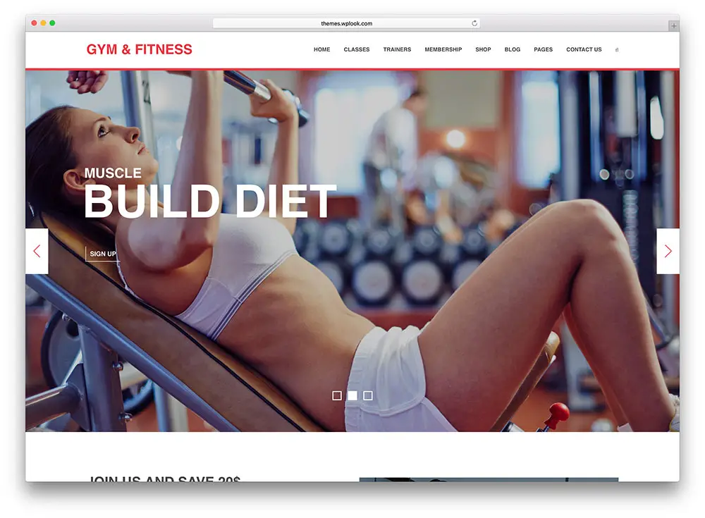 gym fitness - yoga wordpress theme
