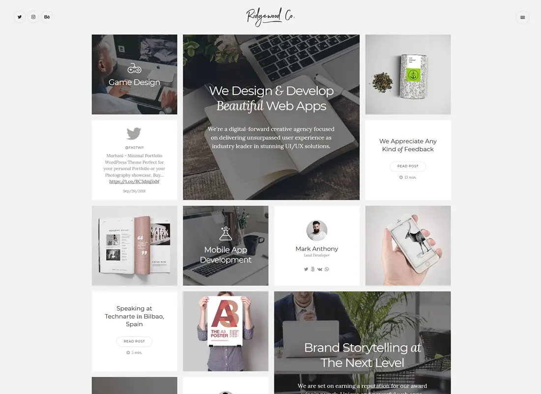 Les Plus Beaux Thèmes WordPress Pour Le Design Et La Photographie ...