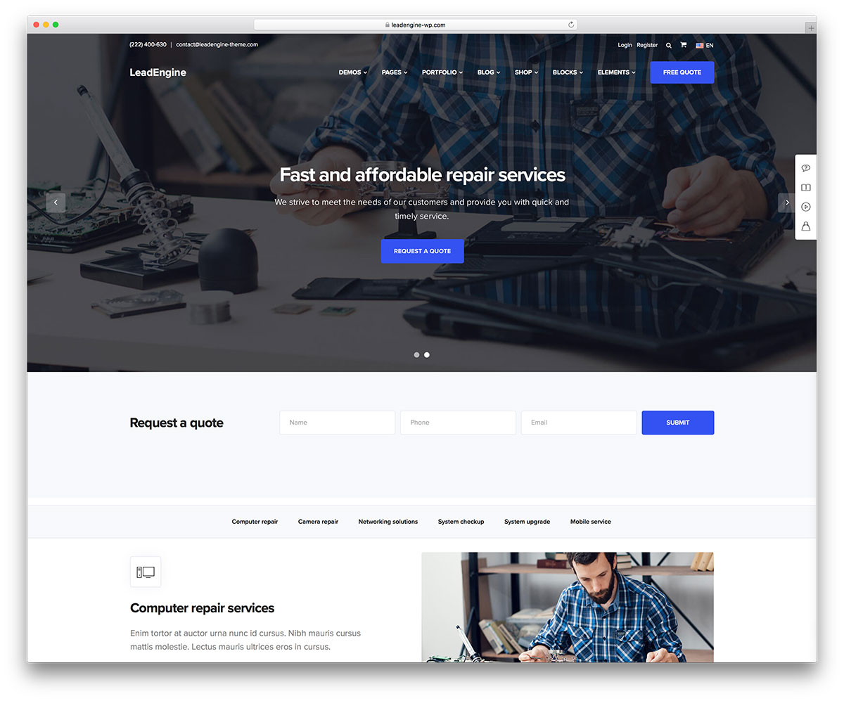 Plus de 40 thèmes WordPress pour les entreprises et les startup