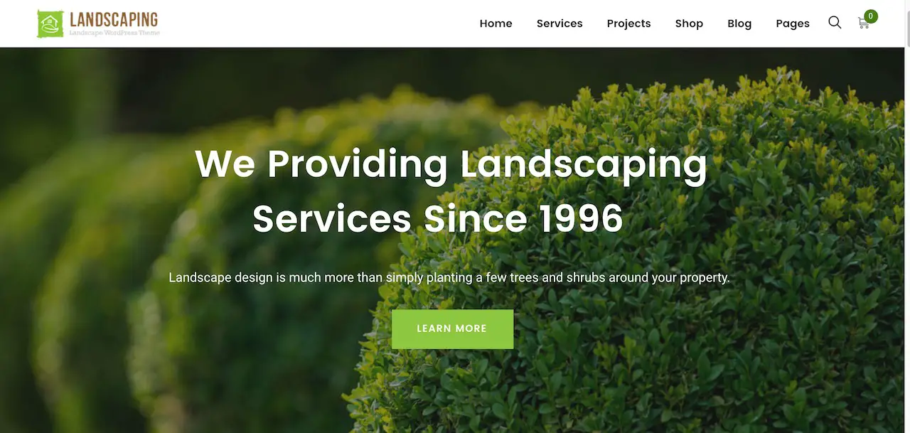 20 meilleurs thèmes WordPress pour le jardinage et l'aménagement paysager 2019 10