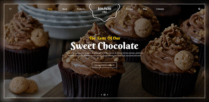 Gâteaux Invisio - Thème WordPress Sweet Bakery