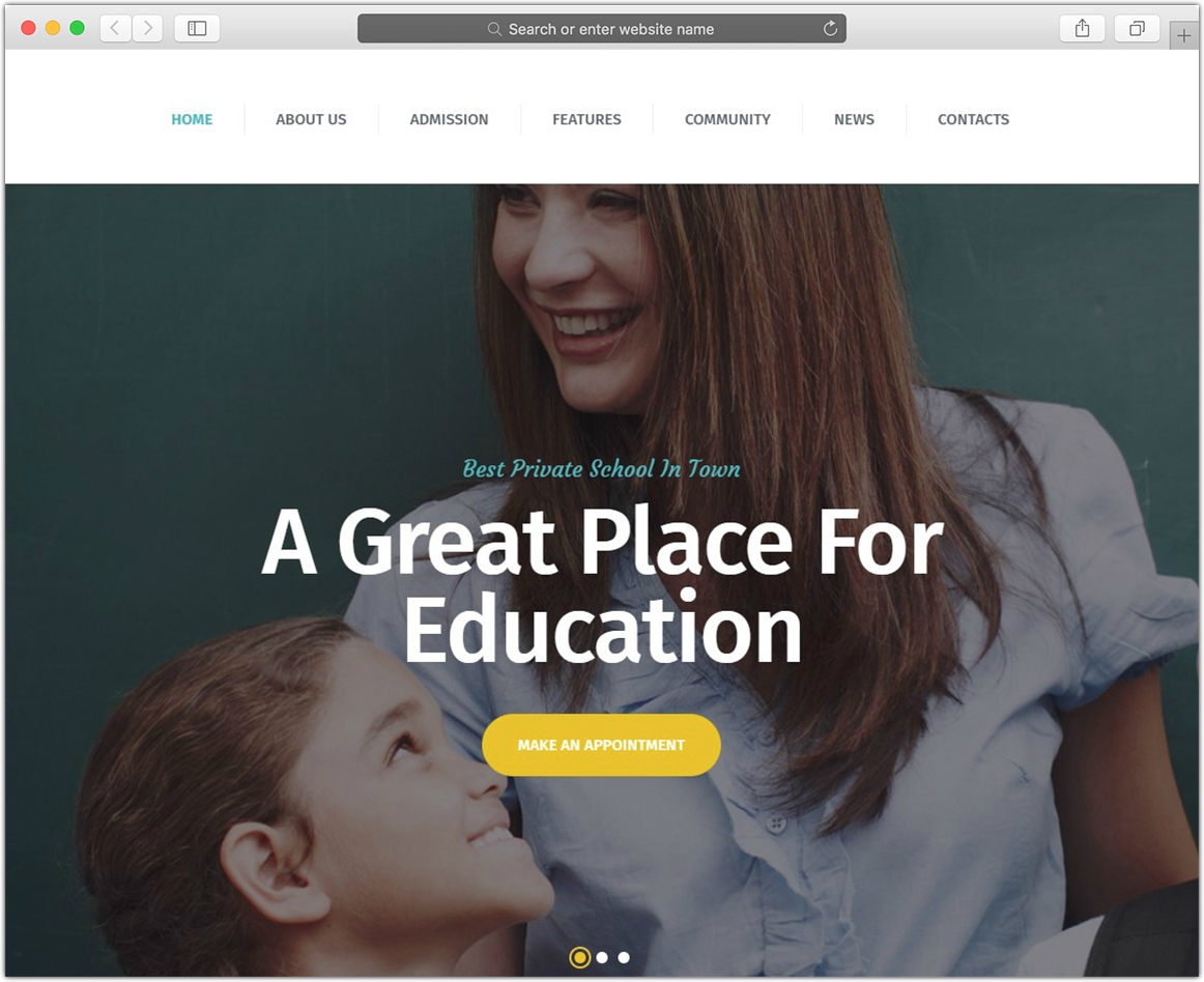 Greenville | Thème WordPress pour école privée