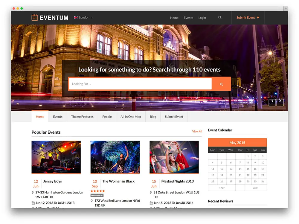 eventum - event directory theme