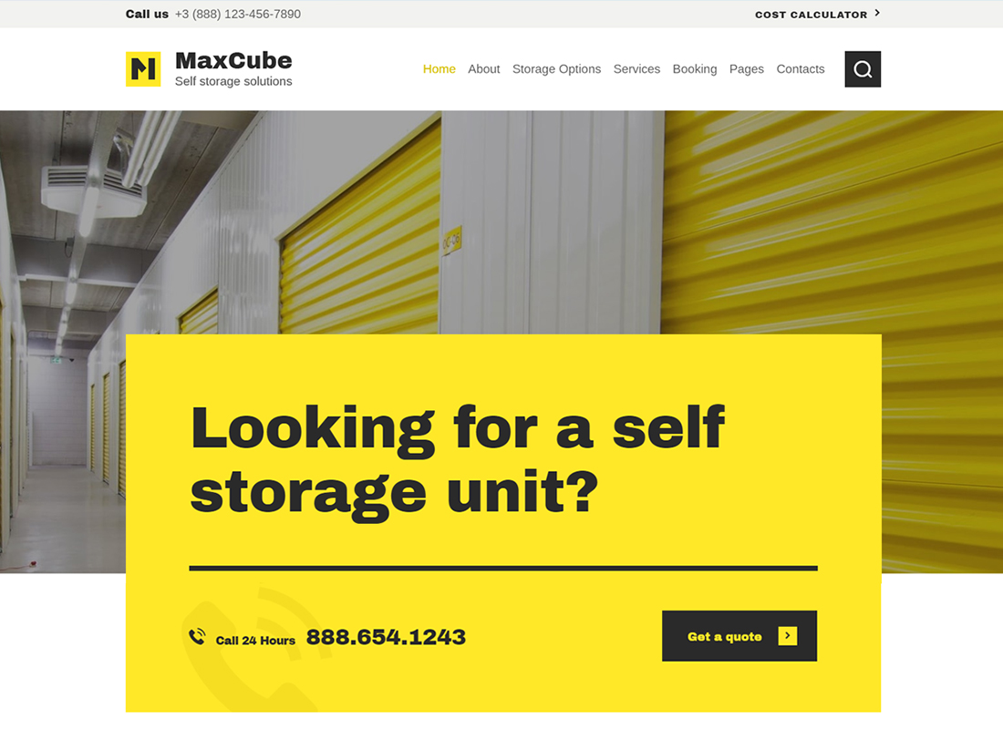 MaxCube - Thème WordPress pour le stockage dans l'entreprise