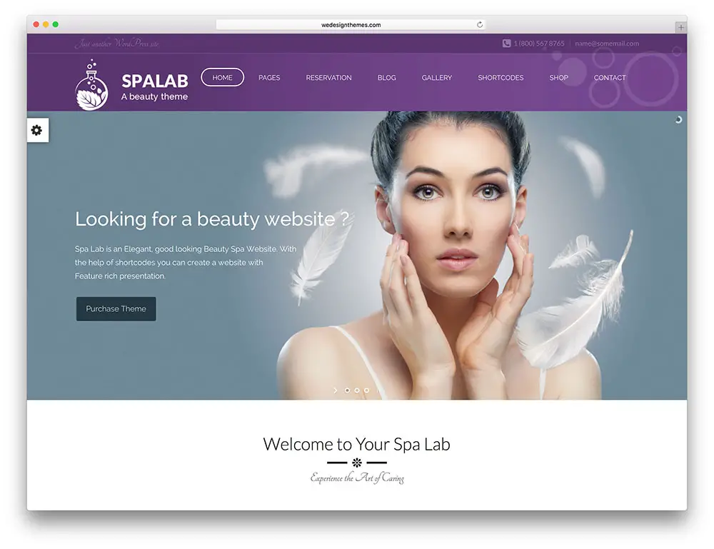 spa lab creative beauty salon theme