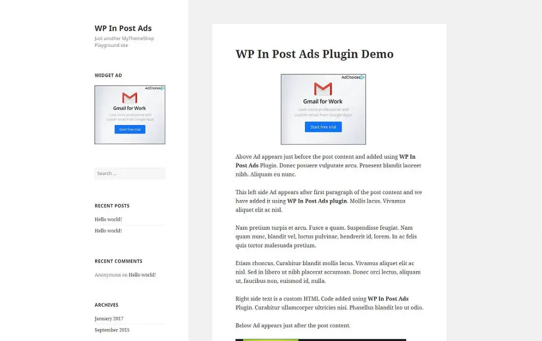 wp in post ads plugin