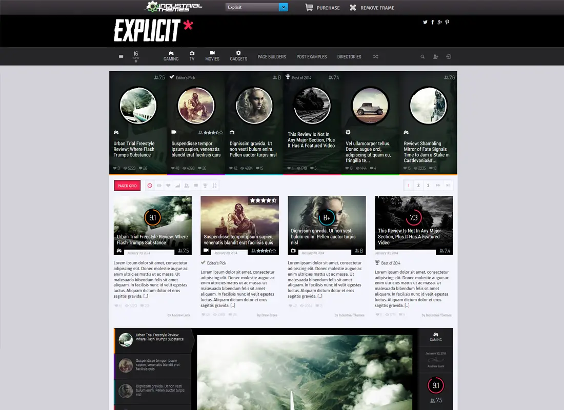 Explicite | Thème WordPress pour revue de haute performance / magazine