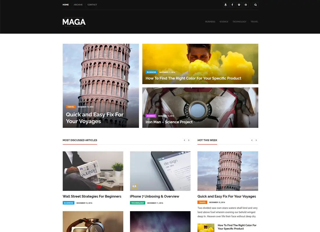 Maga | Thème WordPress pour magazine, journal et revue