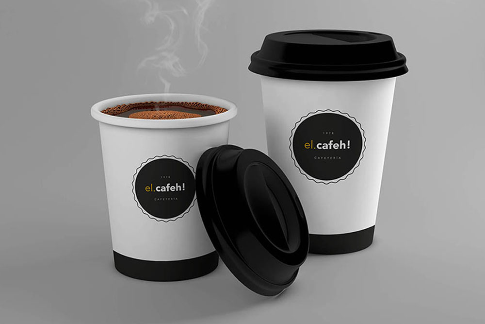 maquette de tasse à café