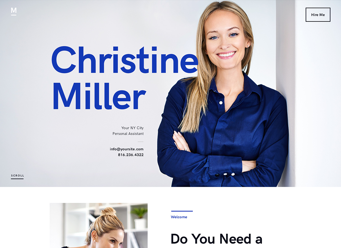 Miller | Assistant personnel et services administratifs Thème WordPress