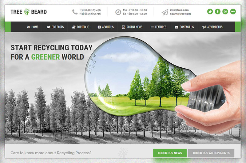 TreeBeard - Thème WordPress écologie / environnement