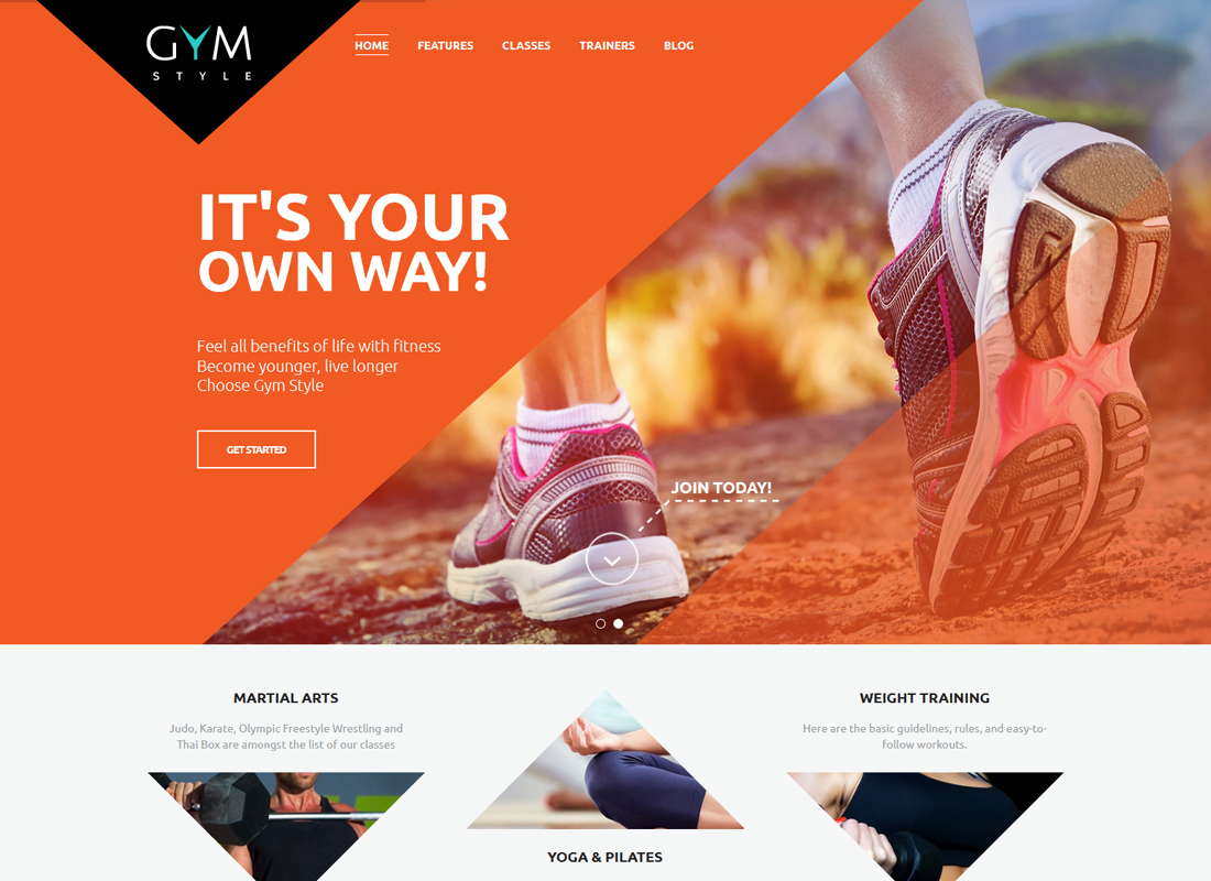 GYM - Thème WordPress du club de sport et de fitness