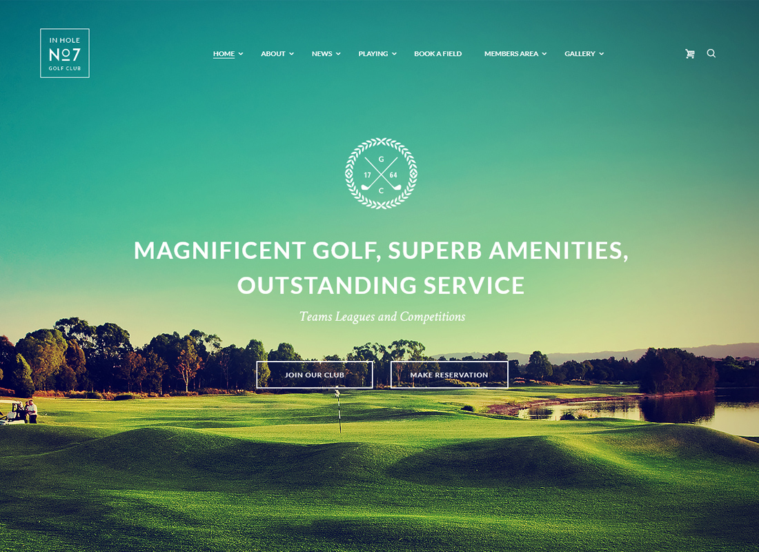 N7 - Thème WordPress pour club de golf, sports et événements