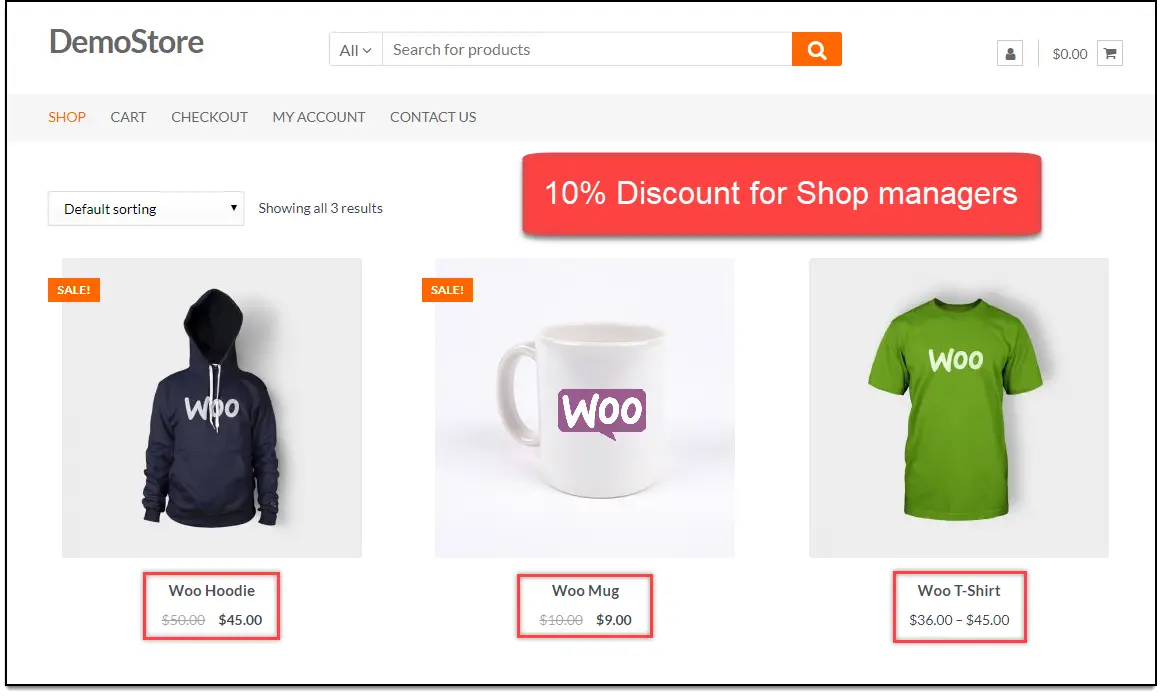 8 meilleurs plugins de tarification WooCommerce gratuits 3
