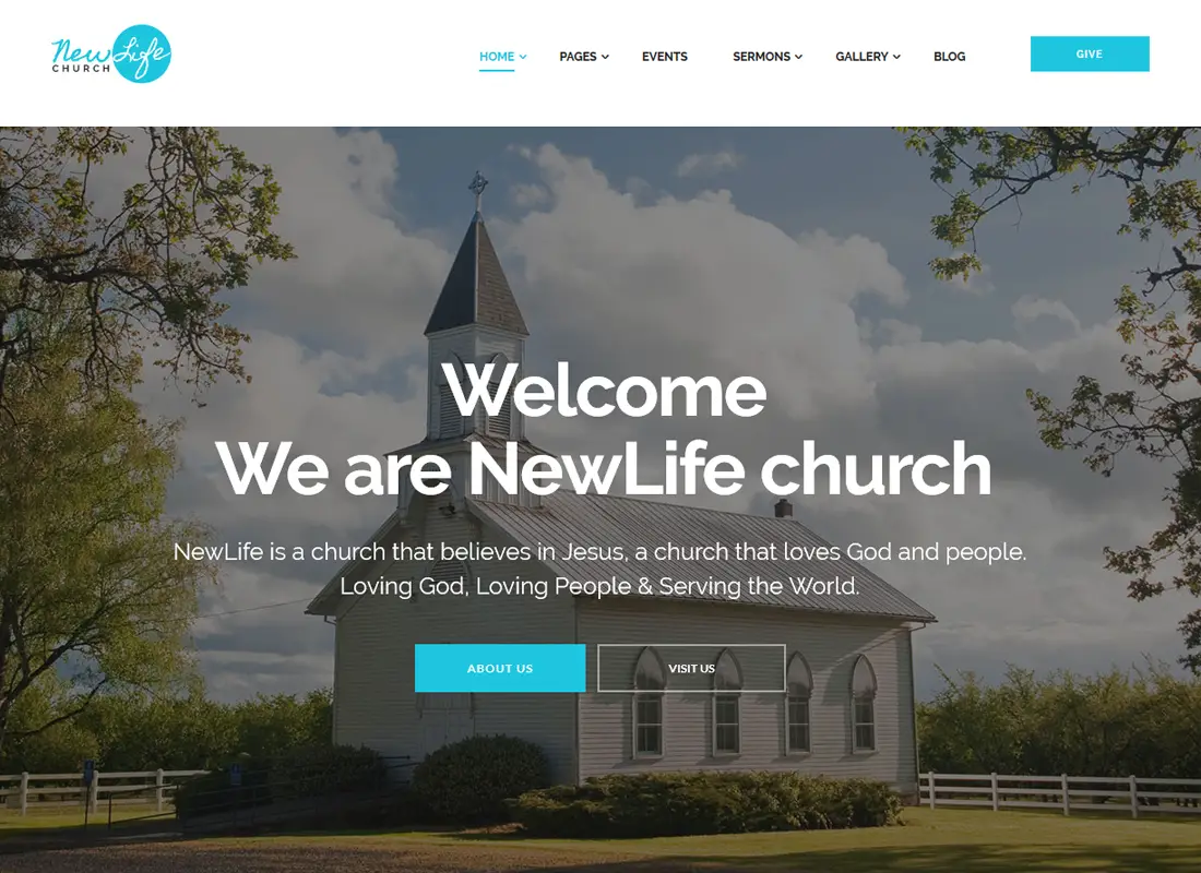Nouvelle vie - Thème WordPress pour église et religion