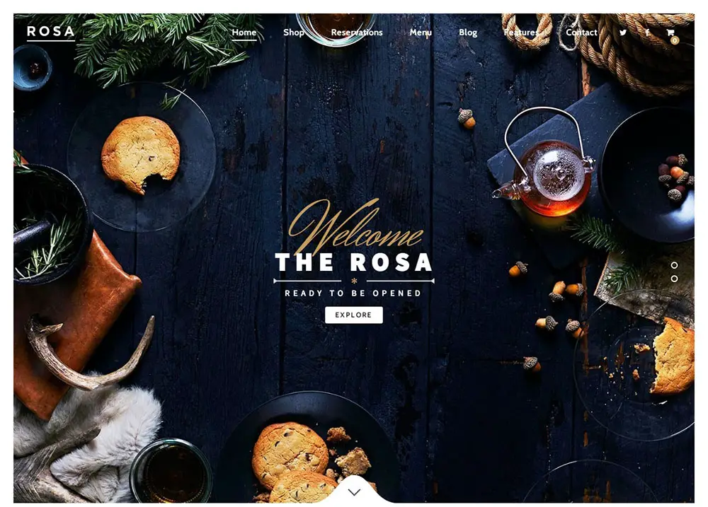 ROSA Restaurant Theme Preview