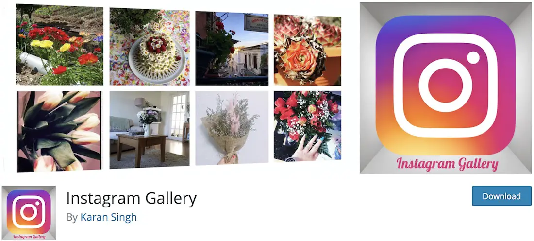 instagram gallery plugin gratuit