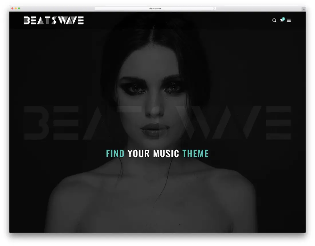 modèle de site de musicien beatswave