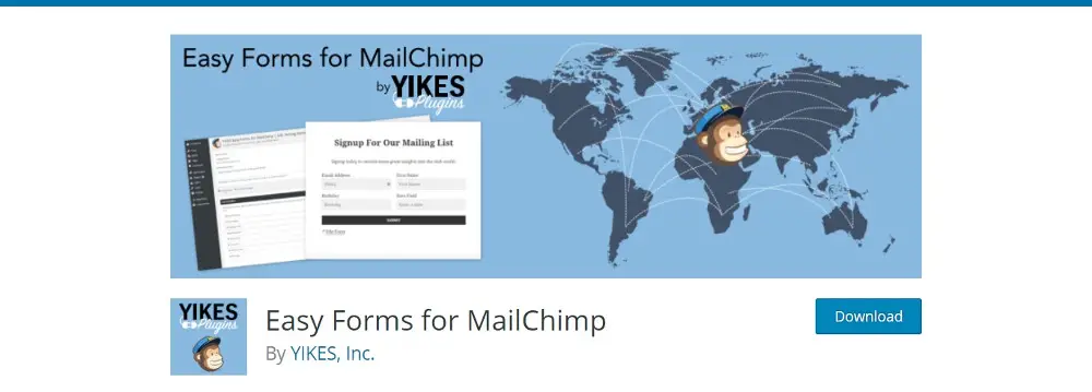 Formulaires faciles pour MailChimp