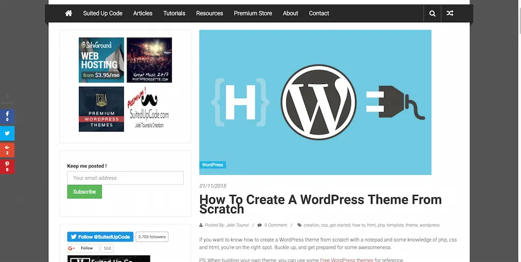 Comment créer un thème WordPress à partir de zéro