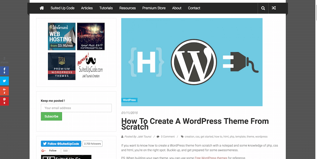 Comment créer un thème WordPress à partir de zéro