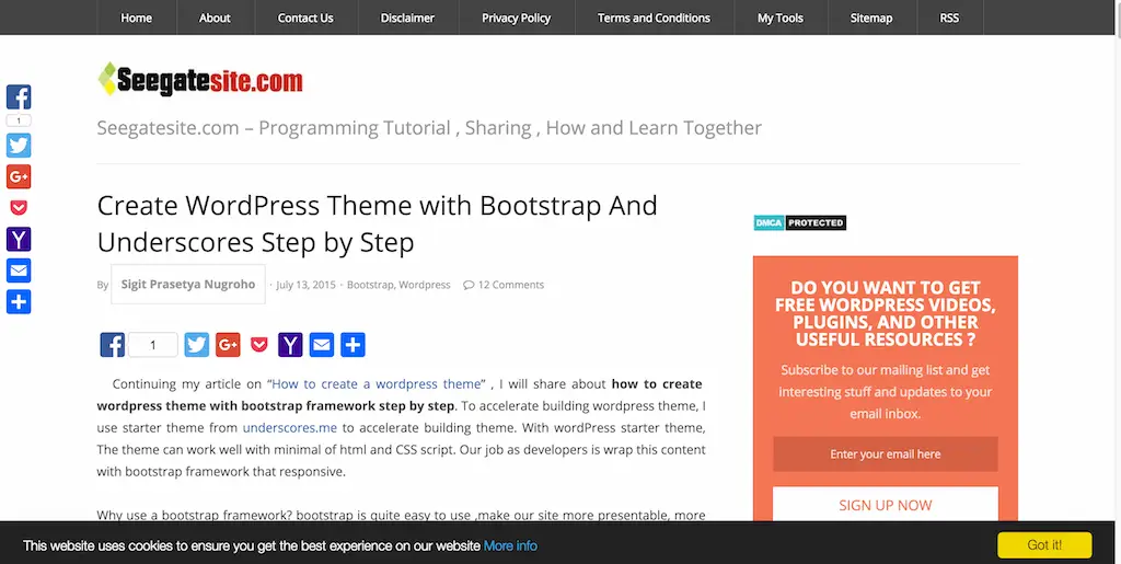 Créer un thème WordPress avec Bootstrap et Underscores, étape par étape