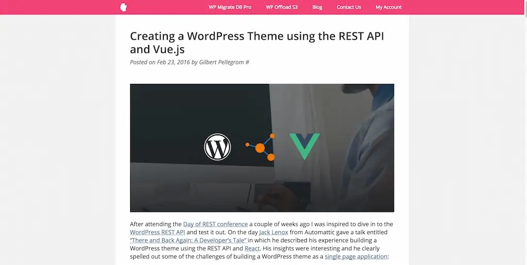 Création d'un thème WordPress à l'aide de l'API REST et de Vue.js