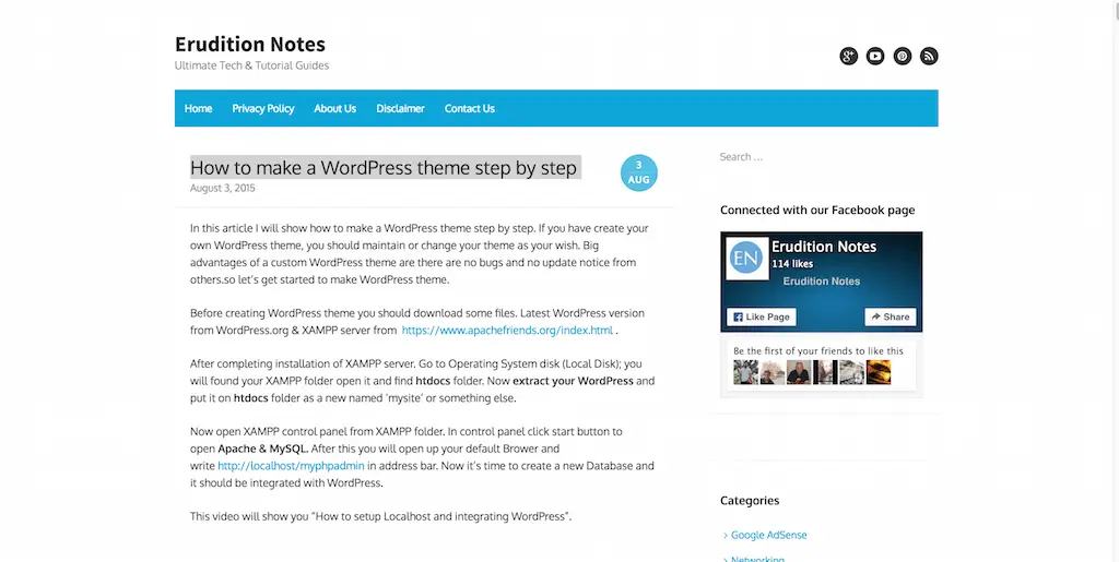 Comment faire un thème WordPress étape par étape