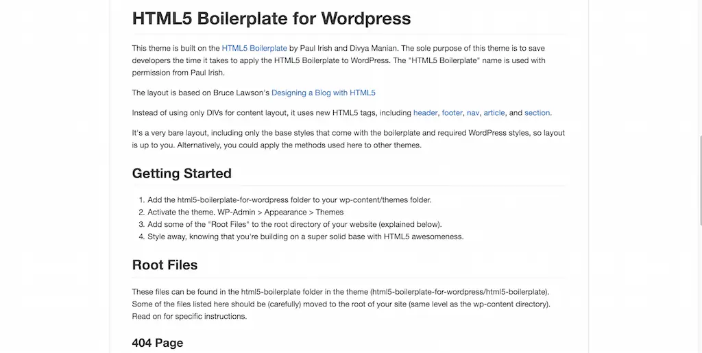 zencoder html5 boilerplate pour wordpress.