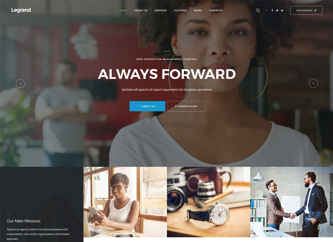 LeGrand | Un thème WordPress moderne et polyvalent pour les entreprises
