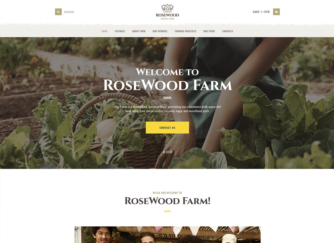 Palissandre | Thème WordPress pour agriculture biologique