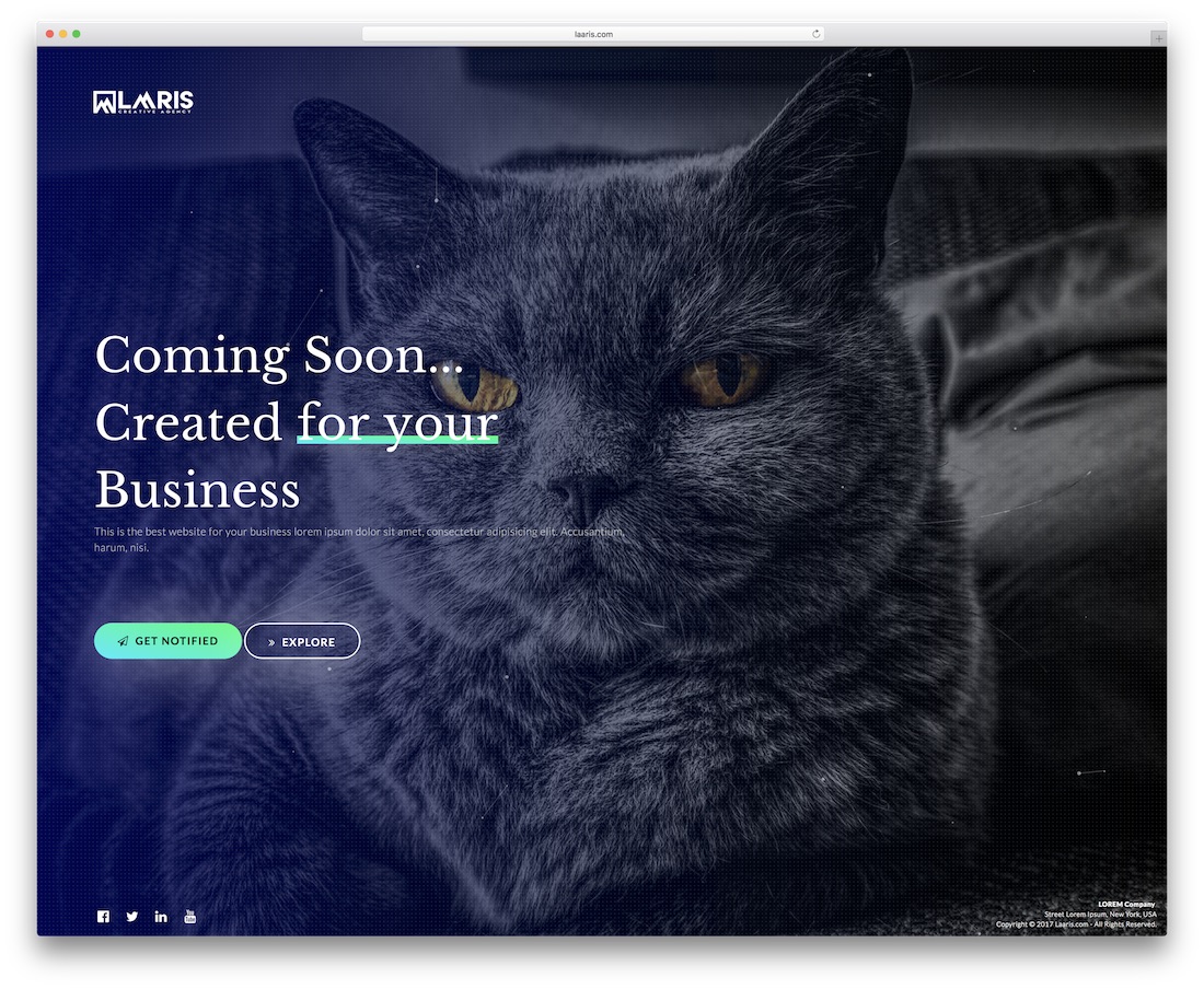 responsive coming soon template